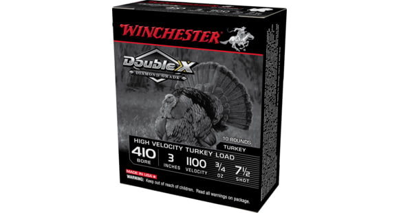 Image of Winchester Double X Diamond Grade .410 Gauge 3in 3/4oz Centerfire Shotgun Ammo, 10 Round, STH4137