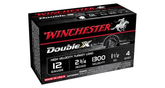 Image of Winchester Double X 12 Gauge 1 1/2 oz 2.75in Centerfire Shotgun Ammo, 10 Rounds, STH124
