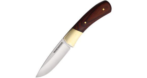 Image of Winchester Large Wood Fixed Knife, 4in, Stainless Steel Blade, Wood, BLK, 6220010W