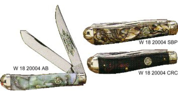Image of Winchester Knives 3 7/8in, 2 Blade Trapper w/ Celluloid Handle W 18 20004