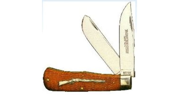 Image of Winchester Knives 4 1/2in, 2 Blade Large Trapper w/ Burnt Orange Bone Handle W 15 29103 1/2