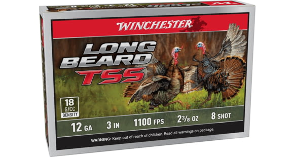 Image of Winchester Beard TSS 12 Gauge 2 3/8 oz 3 inch Shotgun Ammo, #8, 5 Rounds, LBTSS1238