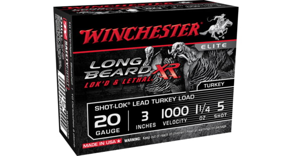 Image of Winchester Long Beard XR 20 Gauge 1 1/4 oz 3in Centerfire Shotgun Ammo, 10 Rounds, STLB2035