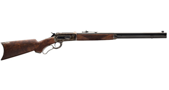 Image of Winchester 1886 Lever Action Rifle, .45-70 Government, 24in Octagon Barrel, 1-20, Walnut Wood Stock, Case Colored Blued, 534227142-FRRMPG
