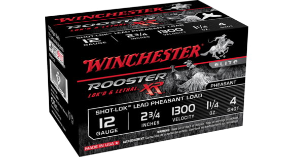 Image of Winchester Rooster XR 12 Gauge 1 1/4 oz 2.75in Centerfire Shotgun Ammo, 15 Rounds, SRXR124