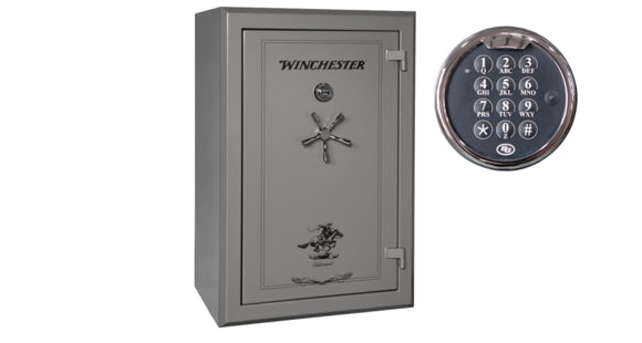 Image of Winchester Safes Silverado 40, 48 Gun Safe, 2 Hour Fire Rating, U.L. Listed Electronic Lock, Black, 40.3 cu. Ft, S-5940-40-7-E