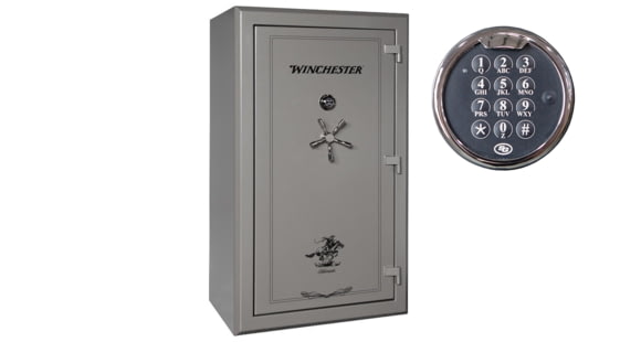 Image of Winchester Safes Silverado 51, 48 Gun Safe, 2 Hour Fire Rating, U.L. Listed Electronic Lock, Gunmetal Gray, 50.8 cu. Ft, S-7242-51-10-E