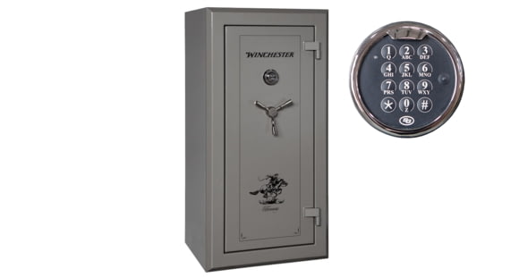 Image of Winchester Safes Treasury 26, 26 Gun Safe, 90 Min Fire Rating, U.L. Listed Electronic Lock, Gunmetal Gray, 26.0 cu. Ft, TR-5930-26-10E