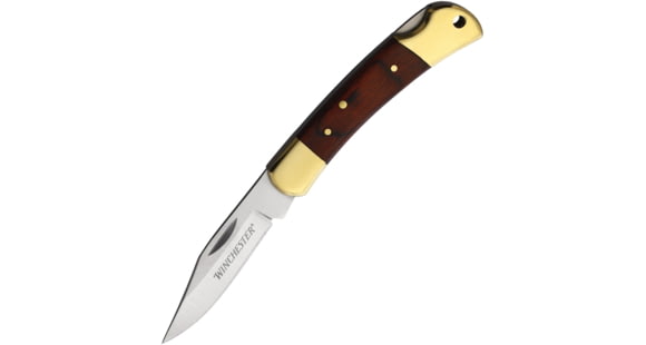 Image of Winchester Small Wood Lockback Knife, 2.5in, Stainless Steel Blade, Wood, 6220030W