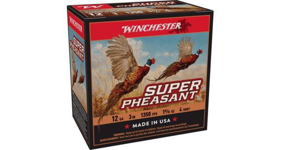 Image of Winchester Super Pheasant 12 Gauge 1 5/8 oz 3in Centerfire Shotgun Ammo, 25 Rounds, X123PH4