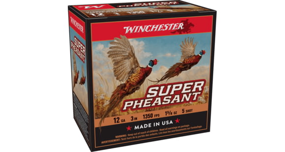 Image of Winchester Super Pheasant 12 Gauge 1 5/8 oz 3in Centerfire Shotgun Ammo, 25 Rounds, X123PH5