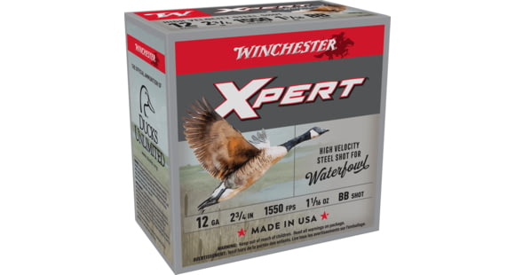 Image of Winchester Super-X Shotshell 12 Gauge 1 1/16 oz 2.75in Centerfire Shotgun Ammo, 25 Rounds, WEX12BB