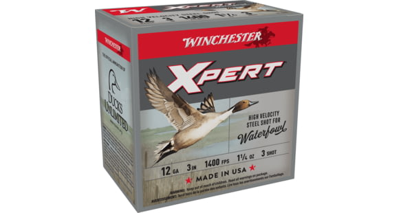 Image of Winchester Super-X Shotshell 12 Gauge 1 1/4 oz 3in Centerfire Shotgun Ammo, 25 Rounds, WEX123H3