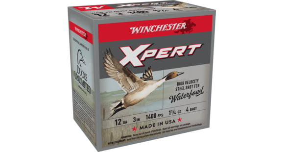 Image of Winchester Super-X Shotshell 12 Gauge 1 1/4 oz 3in Centerfire Shotgun Ammo, 25 Rounds, WEX123H4