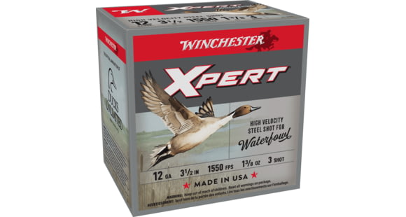Image of Winchester Super-X Shotshell 12 Gauge 1 3/8 oz 3.5in Centerfire Shotgun Ammo, 25 Rounds, WEX12L3