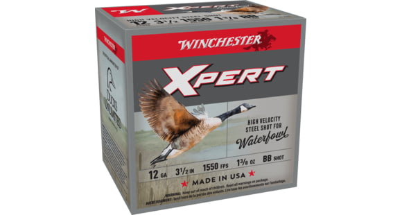 Image of Winchester Super-X Shotshell 12 Gauge 1 3/8 oz 3.5in Centerfire Shotgun Ammo, 25 Rounds, WEX12LBB