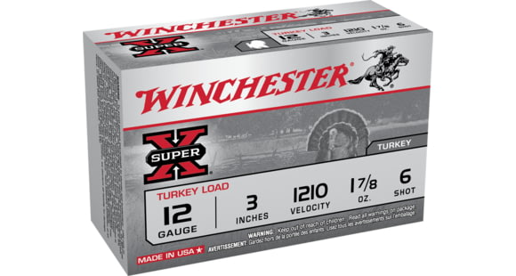 Image of Winchester Super-X Shotshell 12 Gauge 1 7/8 oz 3in Centerfire Shotgun Ammo, 10 Rounds, X123MT6