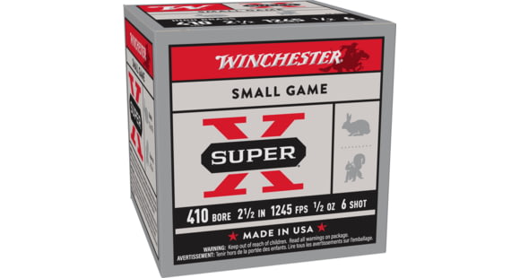 Image of Winchester Super-X Shotshell 410 Bore 1/2 oz 2.5in Centerfire Shotgun Ammo, 25 Rounds, X416