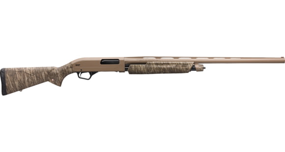 Image of Winchester SXP Hybrid 3in Field Pump Shotgun, 12 Gauge, 28 inch Barrel, Synthetic FDE/MO Bottomland Stock, Brass Bead Front Sight, FDE, 512364392