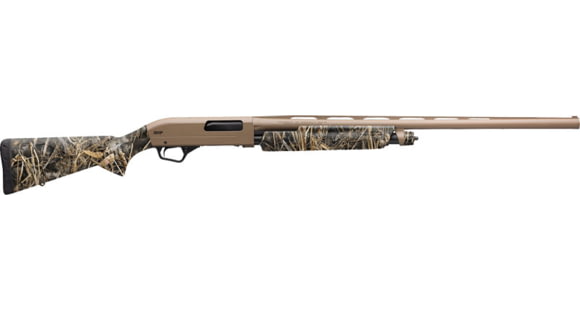 Image of Winchester SXP Hybrid 3in Field Pump Shotgun, 20 Gauge, 28 inch Barrel, Synthetic FDE/Real Tree Max-7 Stock, Brass Bead Front Sight, FDE, 512432692