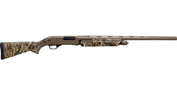 Image of Winchester SXP Hybrid 3in Field Pump Shotgun, 20 Gauge, 28 inch Barrel, Synthetic FDE/Shadow Grass Habitat Stock, Brass Bead Front Sight, FDE, 512414692