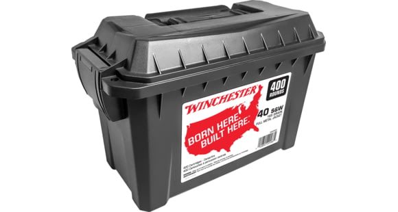 Image of Winchester USA Handgun, .40 S&amp;W, 165 grain, Full Metal Jacket, Brass, Centerfire Pistol Ammo, 800 Round