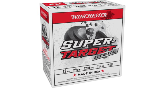 Image of Winchester USA Shotshell, 12 Gauge, 1 1/8 oz, 2 3/4 in, Size 7, Centerfire Shotgun Ammo, 25, TRGT12S7