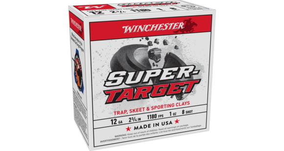 Image of Winchester USA Shotshell 12 Gauge 1 oz 2.75in Centerfire Shotgun Ammo, 25 Rounds, TRGTL128