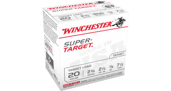 Image of Winchester USA Shotshell 20 Gauge 7/8 oz 2.75in Centerfire Shotgun Ammo, 7.5, 100 Rounds, TRGT207VP