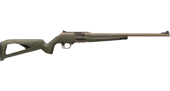 Image of Winchester Wildcat Semi-Auto Rifle, .22 Long Rifle, 18in Barrel, 1-16, Synthetic Green Stock, FDE, 521158102-FRRMPG