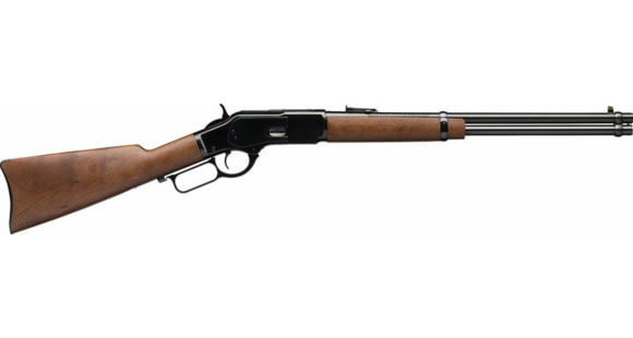 Image of Winchester 1873 Carbine Lever Action Rifle, .44-40 Winchester, 20in Barrel, 1-26, Walnut Wood Stock, Blued, 534255120-FRRMPG