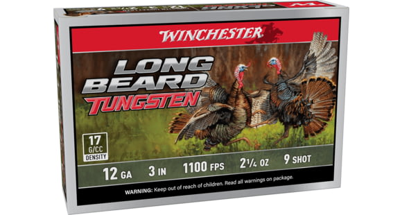 Image of Winchester Long Beard 12 Gauge 2 1/4oz 3in Shotgun Ammo, #9, 5 Rounds, lbt1239