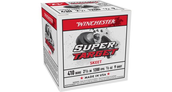 Image of Winchester Super Target .410 Gauge 2 1/2in 1/2oz Shotgun Ammo, #9, 25 Rounds, TRGT419