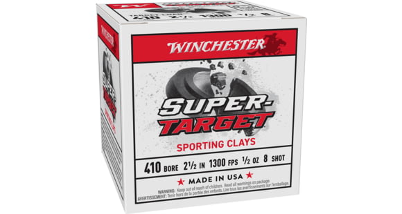 Image of Winchester Super Target .410 Gauge 2 1/2in 1/2oz Shotgun Ammo, #8, 25 Rounds, TRGTS418