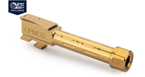 Image of Zaffiri OPMOD MG9 Glock 43/43X Threaded Pistol Barrel, Gold, ZP.43BTG.OPMOD