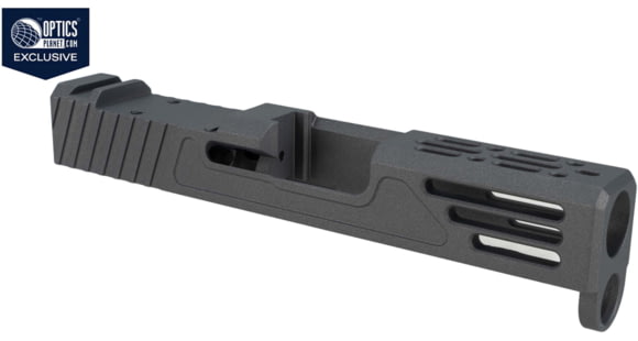 Image of Zaffiri OPMOD Z51M Glock 43/43X Pistol Slide w/RMSc Cut, Dark Grey, Zaffiri OPMOD.43.DG