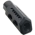 ABC RIFLE COMPANY AR-15 Pentagon Style Thread Recoil Compensating Steel Muzzle Brake, .223 Remington/5.56x45mm NATO, 1/2x28, Nitride, Black, MB15-PG