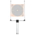 Allen Company Hub Stake Adjustable Target Stand, Fits 24"x24" Targets, 19.5" Tall, Black, 15826