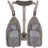 Allen Ultra-Light Gallatin Strap Fly Fishing Vest, Fits up to 4 Tackle/Fly Boxes, 14 Accessory Pockets, Gray/Lime, 6370
