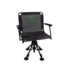 Barronett Blinds Deluxe Wide 360 Swivel Chair, Black, 1-Person, BC107