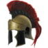 China Made Roman Centurion Helmet, 14" overall, 910978