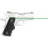Crimson Trace Lasergrip for 1911 Officer's/Defender/Compact, Green laser, Black, LG-404G
