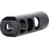 Faxon Firearms .620in Streamline 3 Port Muzzle Brake, Steel, QPQ Nitride, Black, Small, FFMD556S63PSQPQ