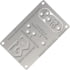 Grim Workshop Cordage Making Card, Surgical Grade Stainless Construction, 3.38in x 2.13in x 0.25in, GWCORDCRD