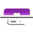 Guntec USA AR-15 Ejection Port Dust Cover Assembly, Gen 3, Anodized Purple, 223GATE-G3-PURPLE