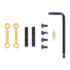 Guntec USA AR-15 Complete Anti-Rotation Trigger/Hammer Pin Set, Anodized Gold, GT-ARP-GOLD