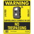Hard Nosed No Trespassing, Sign 10 pk., OSNT0014