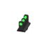 HiViz Interchangeable Litepipe Front Sight, Glock except 42/43/43X/48/MOS, Black, GLAD201