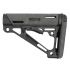 Hogue AR15/M16 OverMold Collapsible Buttstock, Fits Mil-Spec Buffer Tube, Ghillie Green Rubber 15840