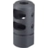 JE Machine Tech AR-10/LR-308 Muzzle Brake, 7.62x51mm NATO/.308, 5/8x24 Thread, 4140, Manganese Phosphate, Black, PS-MZ7